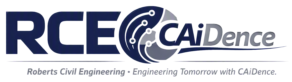 RCE CAiDence — Roberts Civil Engineering · Engineering Tomorrow with CAiDence.